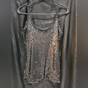 Black Sequin Top